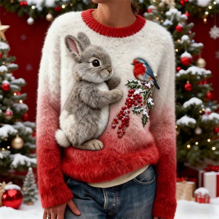 Emma | Cozy Bunny Holiday Sweater
