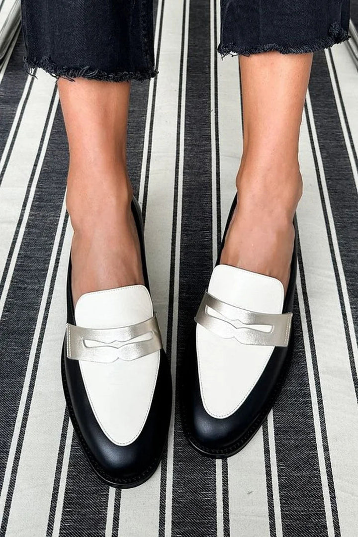 Zarinya | Monochrome Classic Loafers