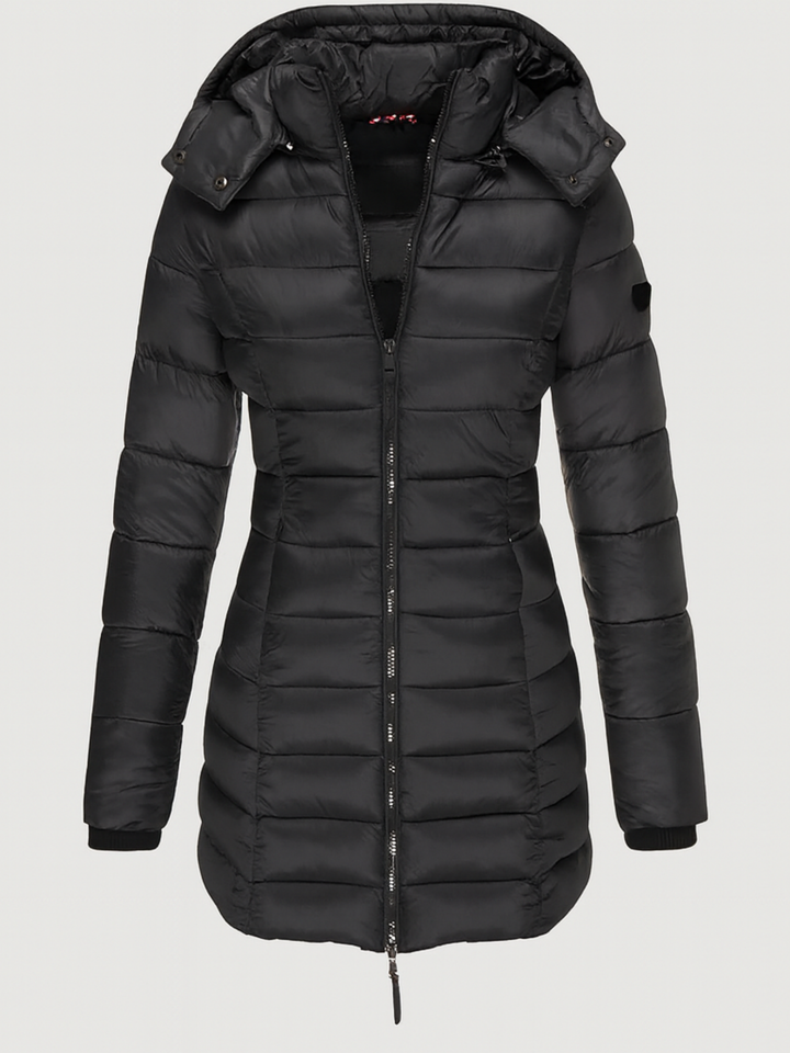 Becky | Long Puffer Jacket with Hood