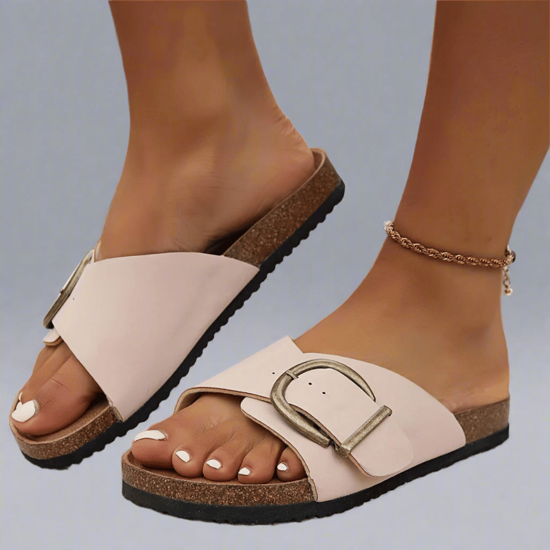 Lyriah | Buckle Slide Sandals