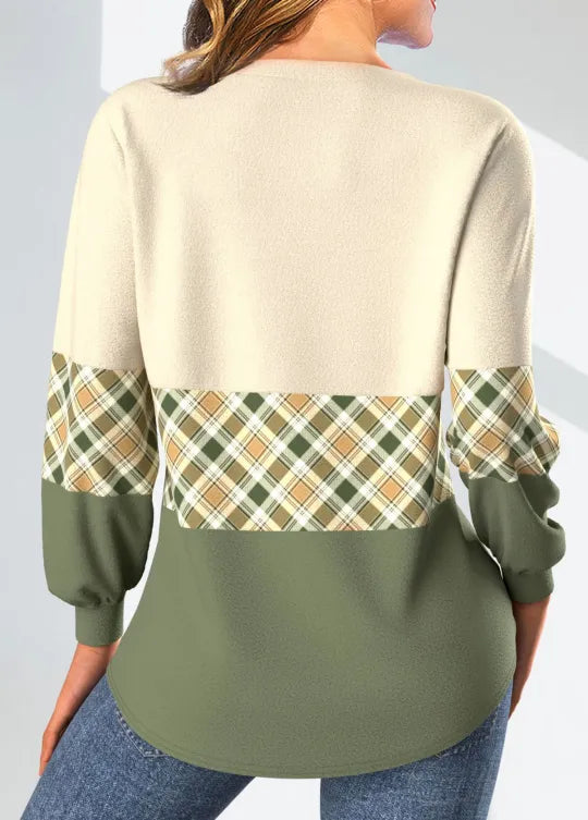 Maeronda | Sweater with Checked Detail