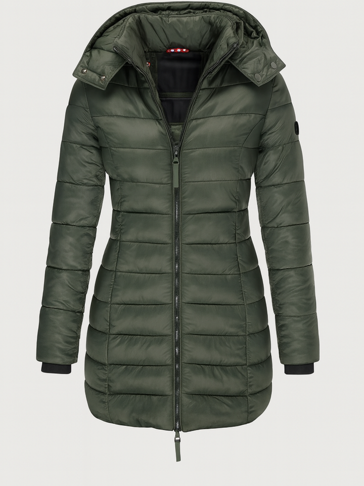 Becky | Long Puffer Jacket with Hood