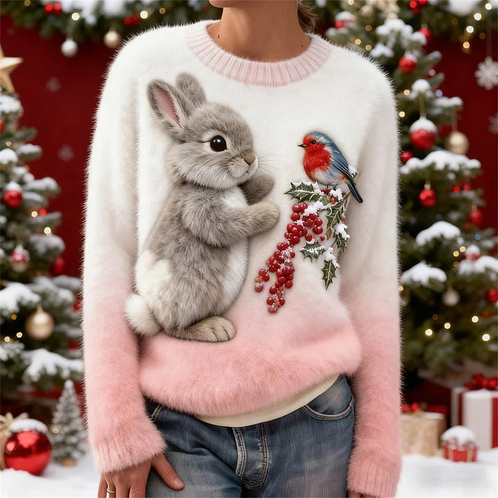 Emma | Cozy Bunny Holiday Sweater