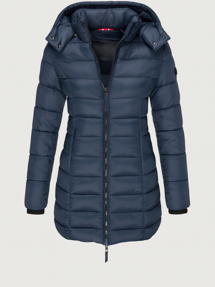 Becky | Long Puffer Jacket with Hood