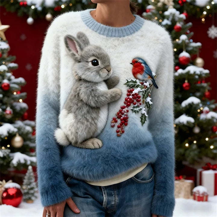 Emma | Cozy Bunny Holiday Sweater