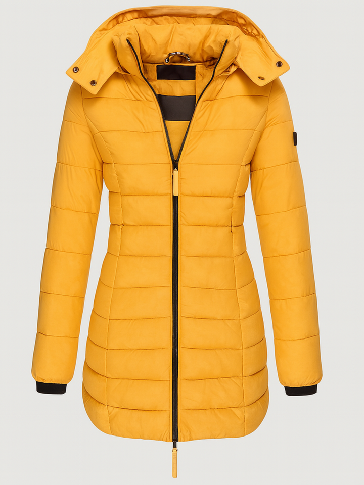 Becky | Long Puffer Jacket with Hood