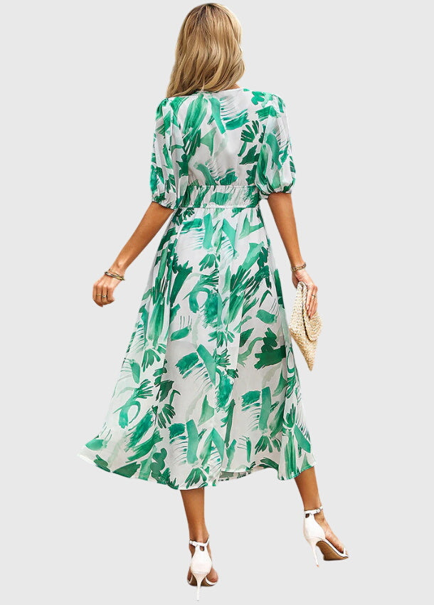 Merlin™ | Flattering Floral Midi Dress