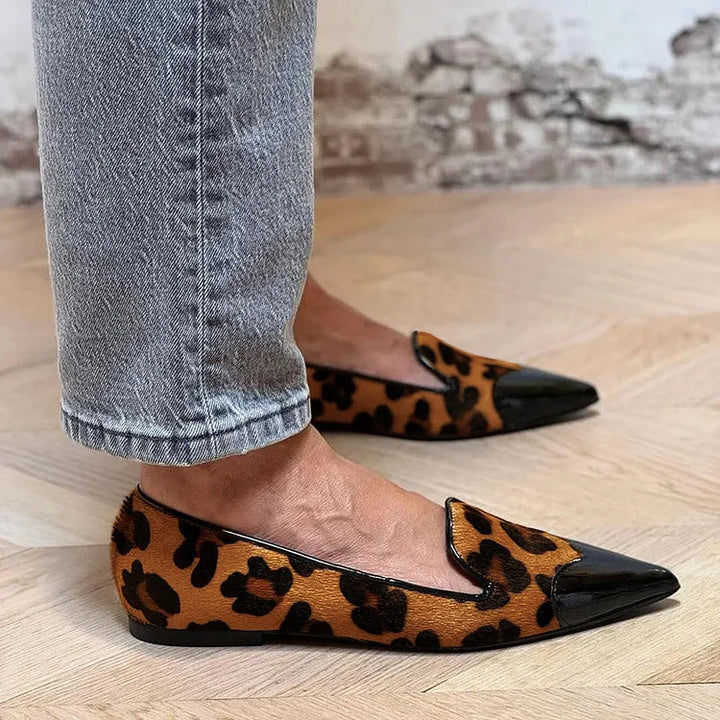 Taevria | Refined Animal Print Ballet Flats