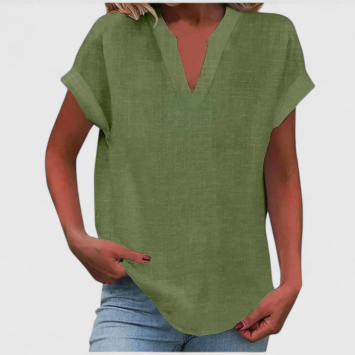 Xavinah | Comfortable V-Neck Blouse