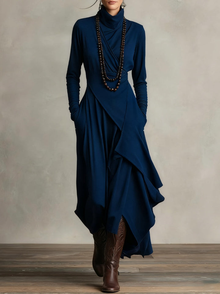 Loretta | Elegant Draped Maxi Dress