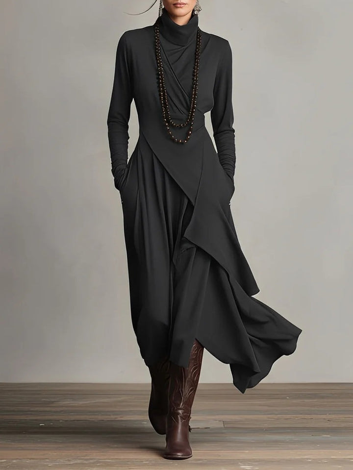 Loretta | Elegant Draped Maxi Dress