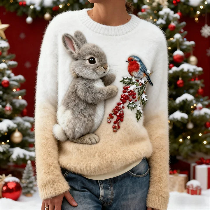 Emma | Cozy Bunny Holiday Sweater