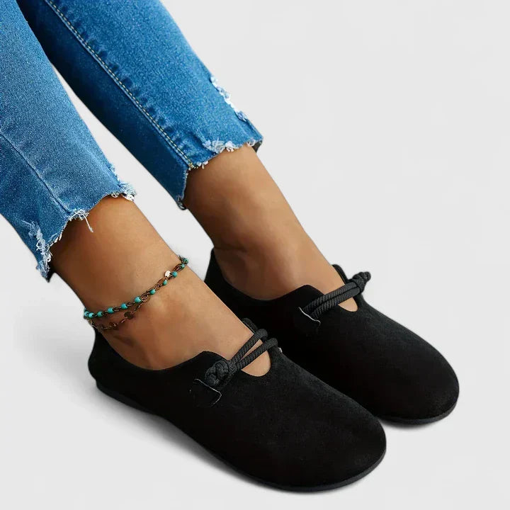 Maira | Cozy Slip-On Suede Flats