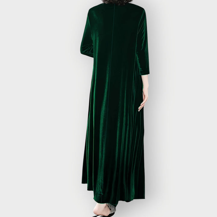 Vexalia | Luxe Velvet Flow Maxi Dress