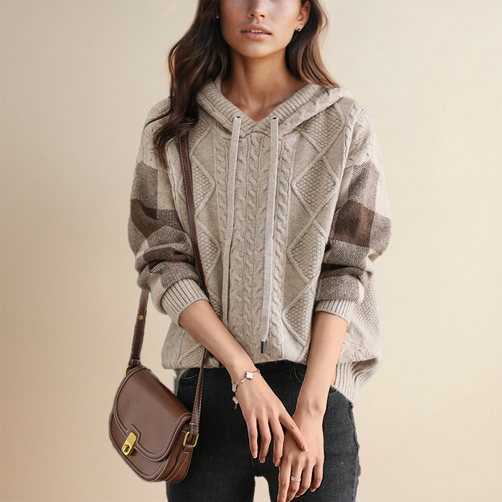 Orahlyn | Jacquard Hooded Sweater