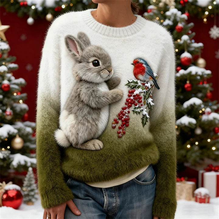 Emma | Cozy Bunny Holiday Sweater