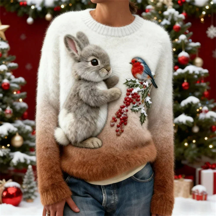 Emma | Cozy Bunny Holiday Sweater